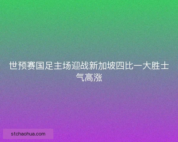 世预赛国足主场迎战新加坡四比一大胜士气高涨